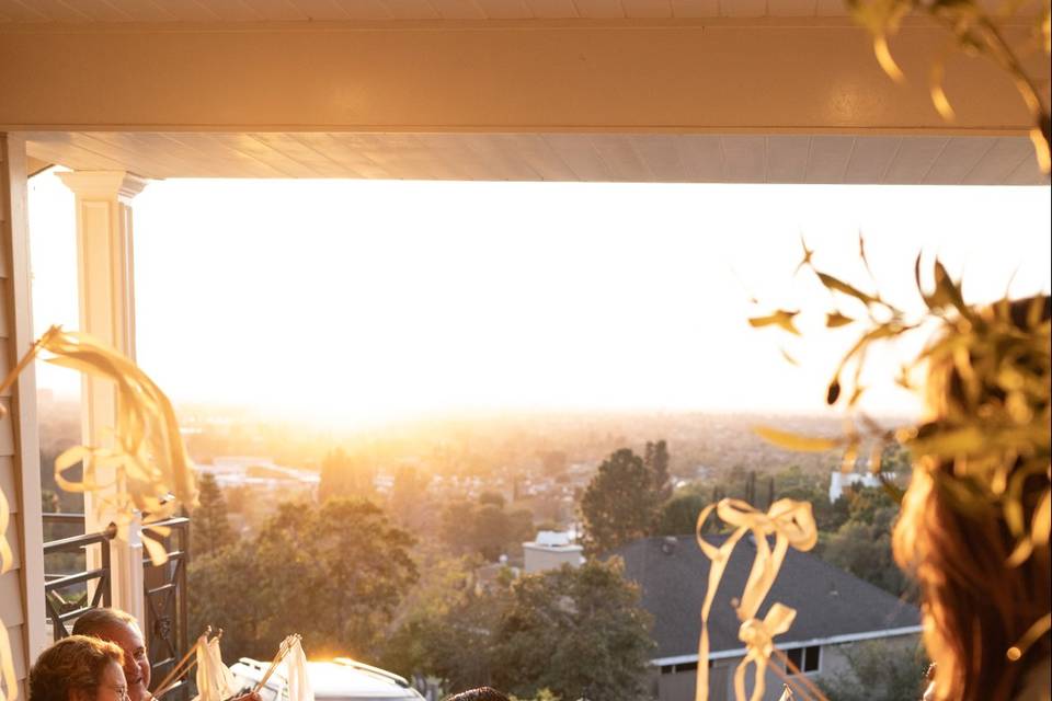 Backyard Sunset Bridal