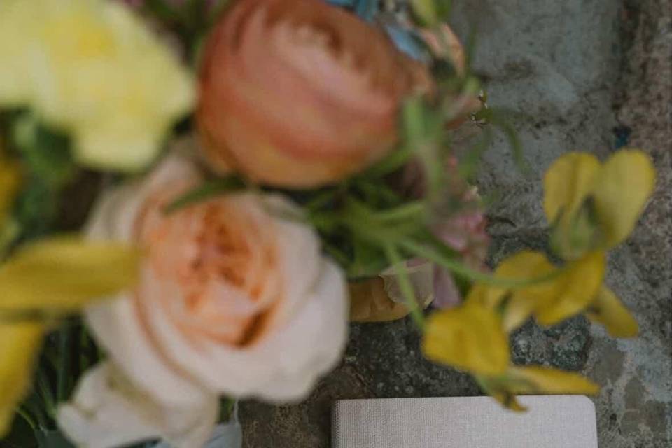 Bridal Bouquet + Silk ribbon
