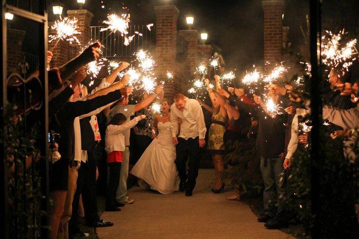 Sparkler sendoff