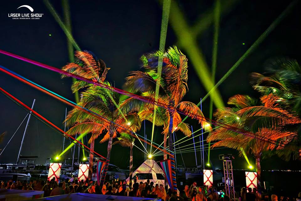 Dj boot ,audio ,laser