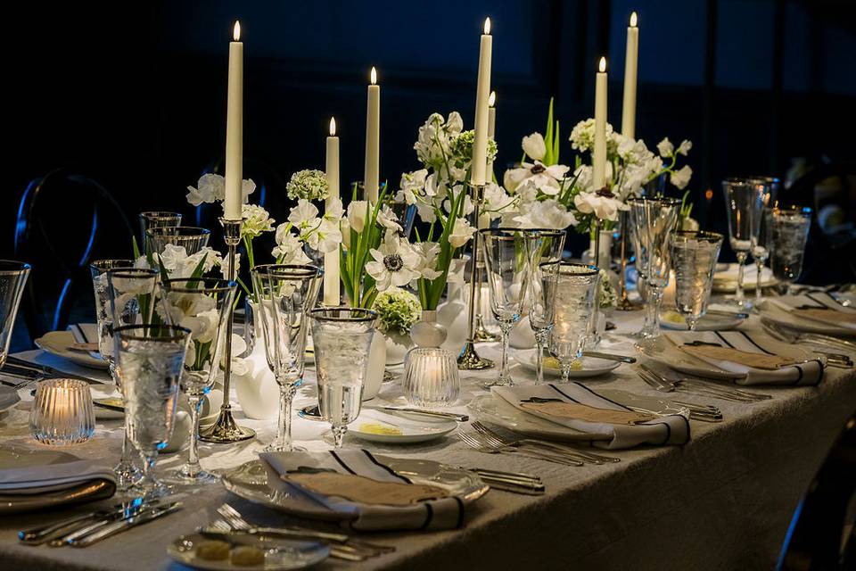 Dinner by candlelight