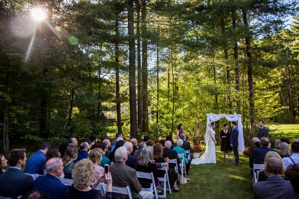 Western Mass Backyard Wedding