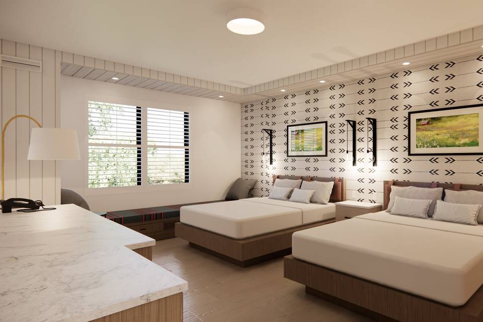 Double Queen Guest Room