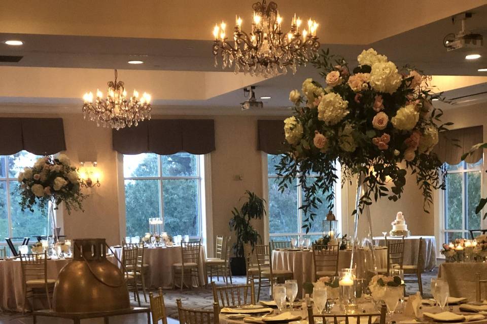 Grand Ballroom, gold chairs