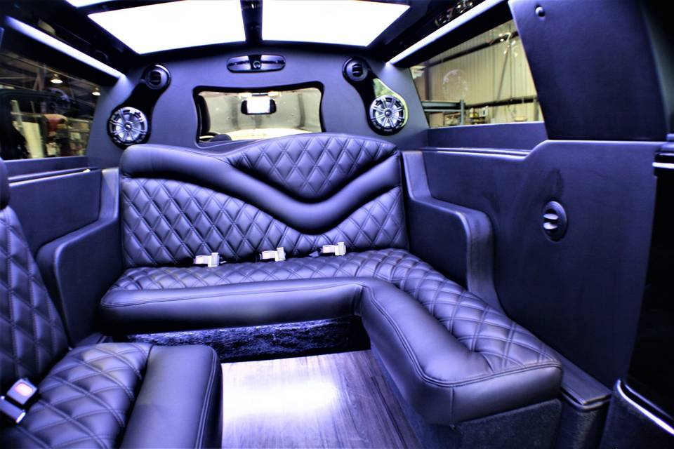 Black leather seats