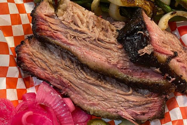 Brisket and green beans
