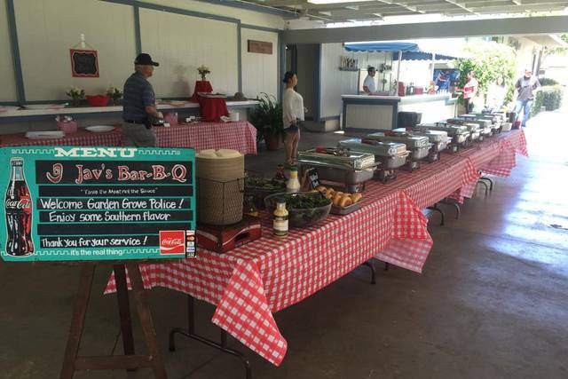 Catering crew is ready to go