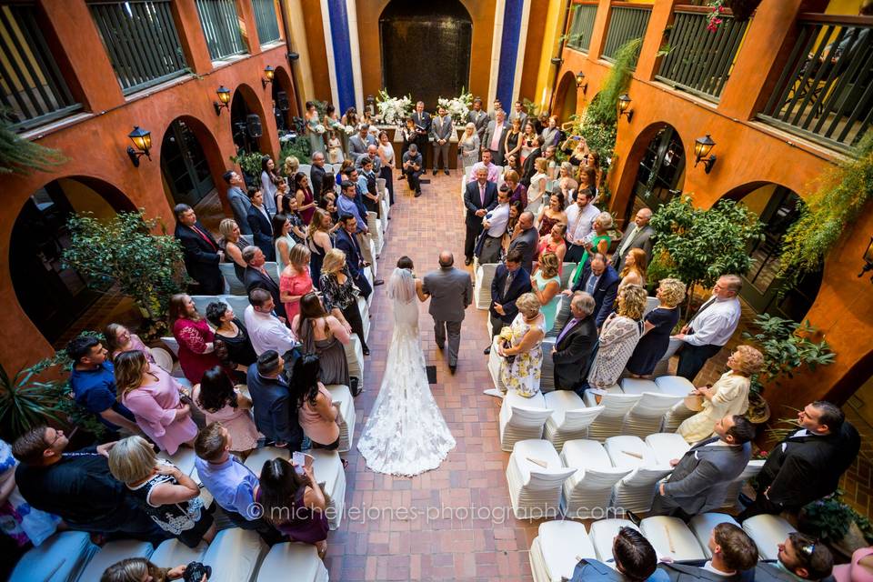 Private Courtyard Ceremony