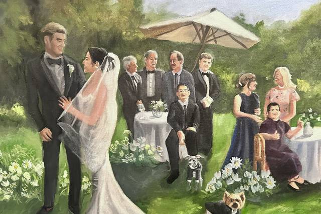 Amelia Leslie Wedding Art