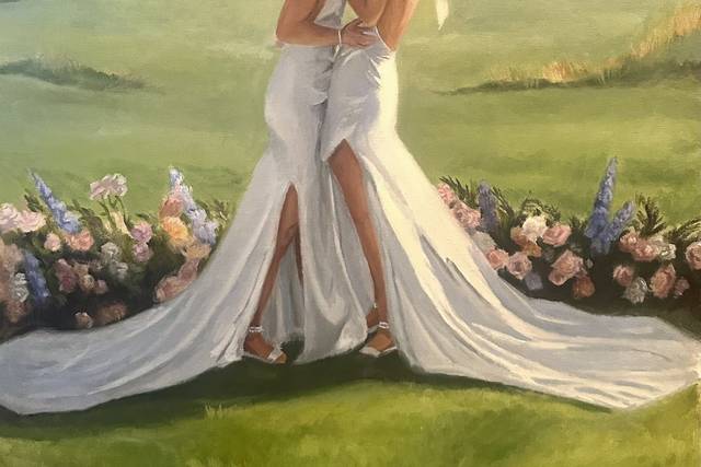 Amelia Leslie Wedding Art