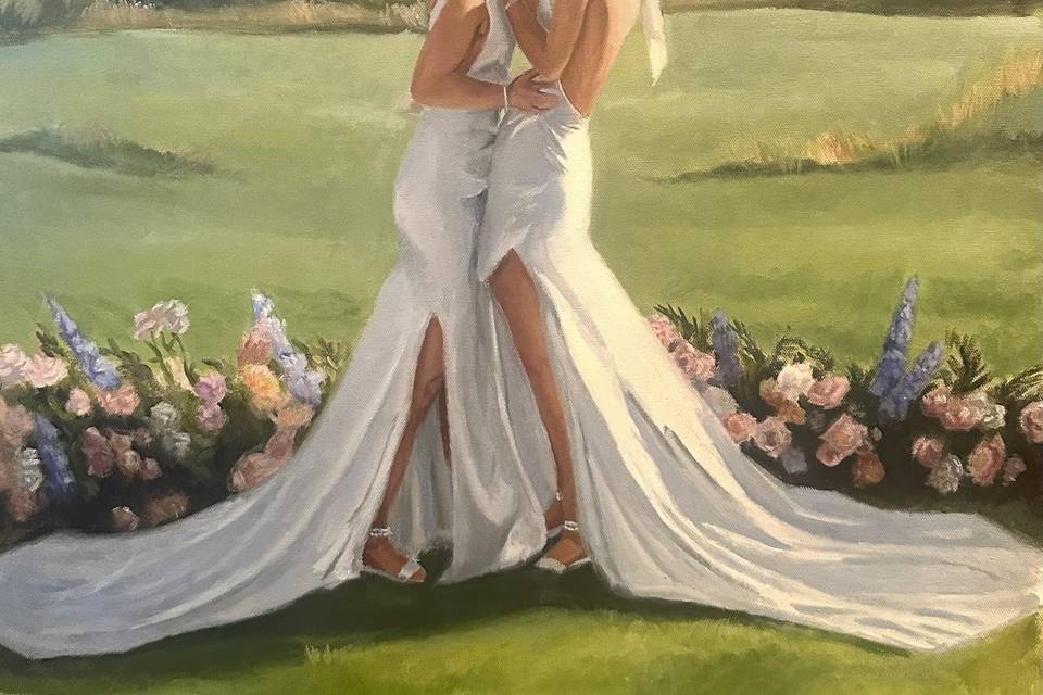 Amelia Leslie Wedding Art