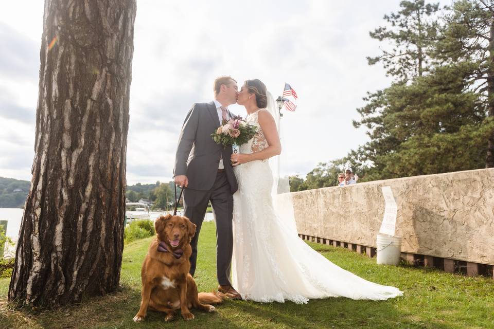 NJ wedding with dog