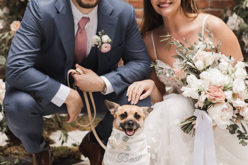 Brooklyn wedding with dog