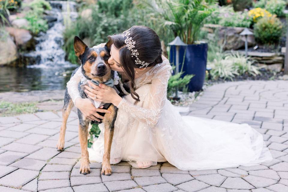 Sweet photo with dog
