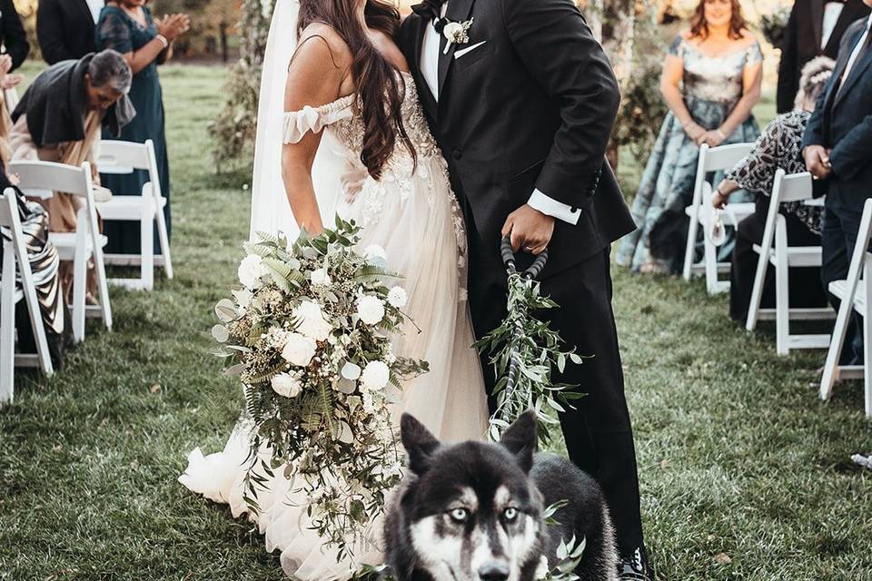 Husky wedding