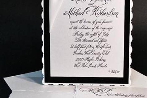 Cordially Yours Invitations and Calligraphy