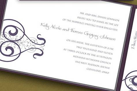 Cordially Yours Invitations and Calligraphy