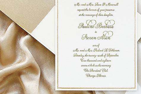 Cordially Yours Invitations and Calligraphy