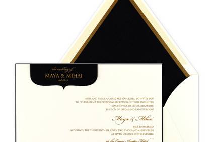 Cordially Yours Invitations and Calligraphy