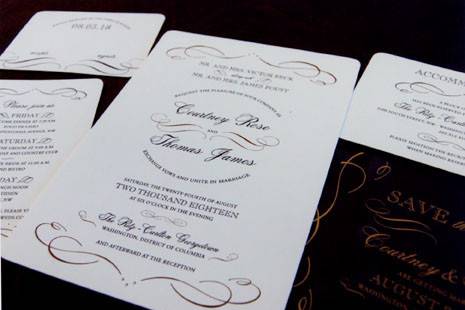 Cordially Yours Invitations and Calligraphy