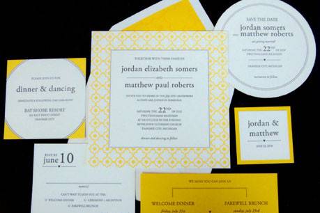 Cordially Yours Invitations and Calligraphy