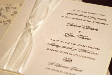 Cordially Yours Invitations and Calligraphy