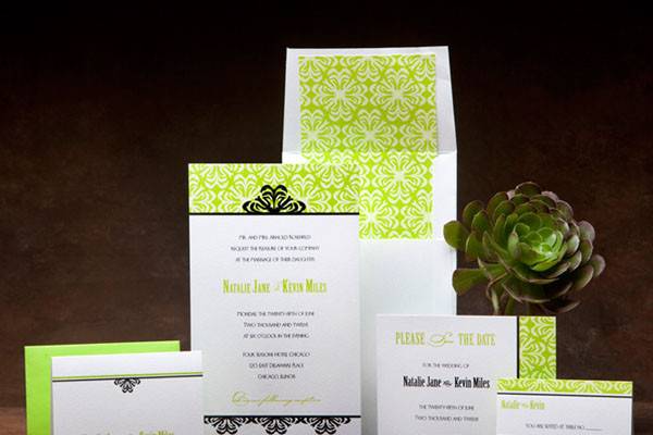 Cordially Yours Invitations and Calligraphy