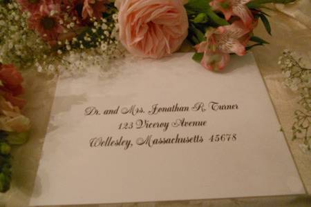 Cordially Yours Invitations and Calligraphy