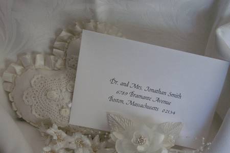 Cordially Yours Invitations and Calligraphy