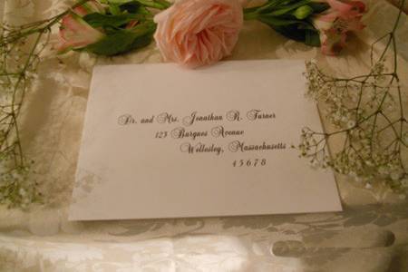 Cordially Yours Invitations and Calligraphy