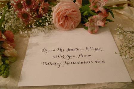 Cordially Yours Invitations and Calligraphy