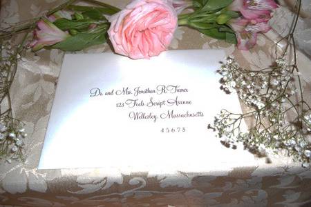 Cordially Yours Invitations and Calligraphy