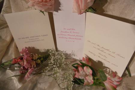 Cordially Yours Invitations and Calligraphy