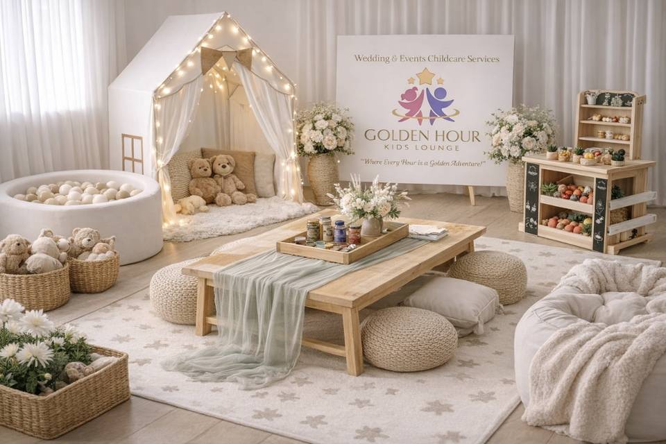 Golden hour kids lounge