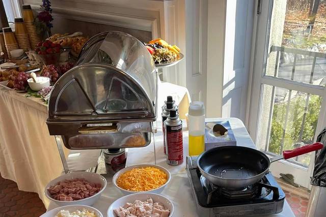 Omelet station