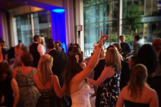 Guests dancing