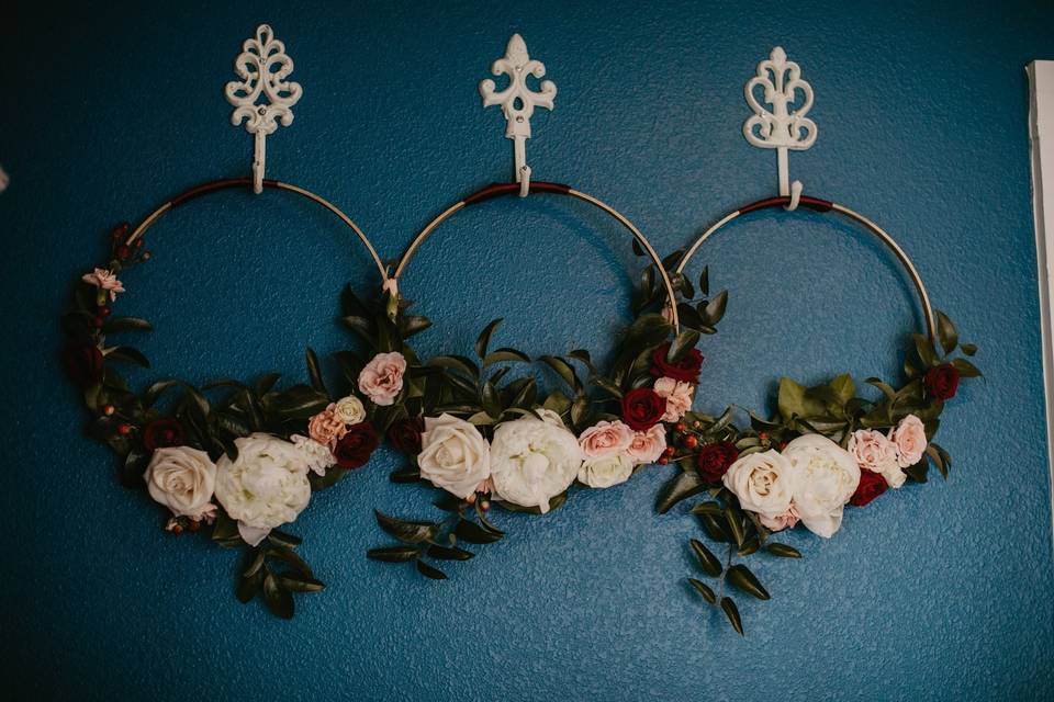 Hoop Bouquets