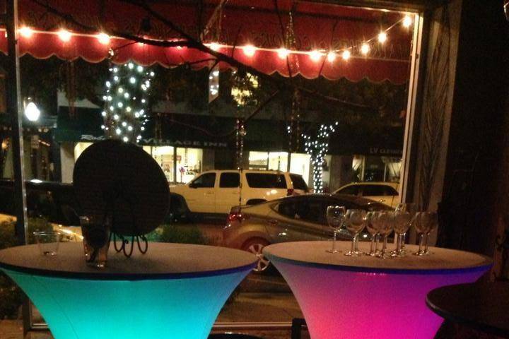 LED Cocktail Tables