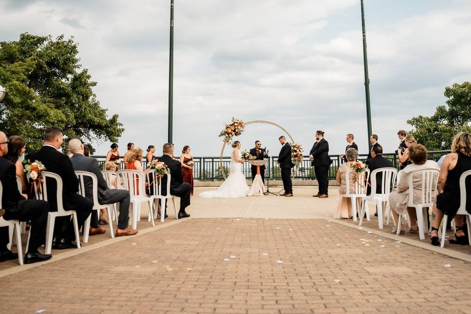 Lakefront ceremony