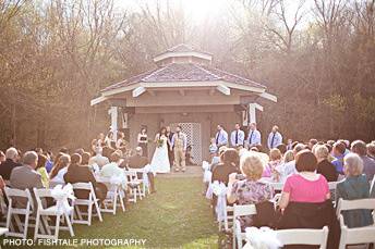Ceremony in the park nearby