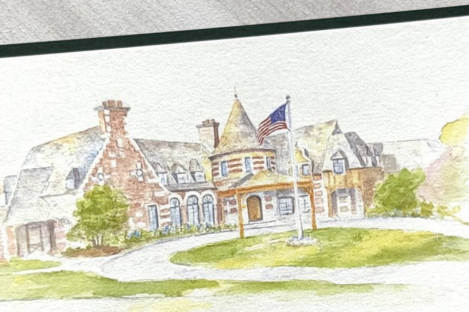 Beautiful venue drawing