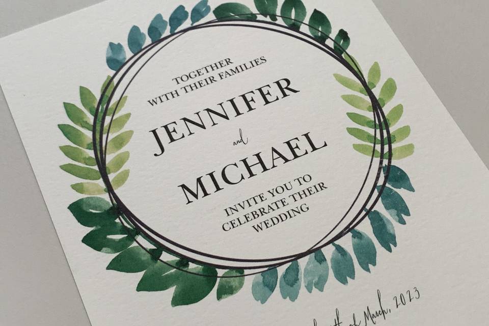 Invitations with a modern twist