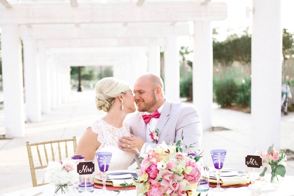 Elopement Wedding - Head table