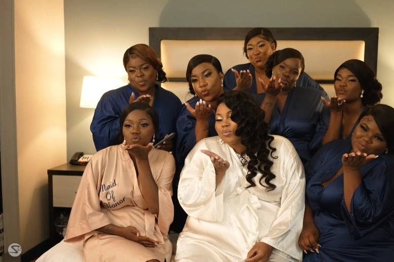 GEM Bridal Party getting ready