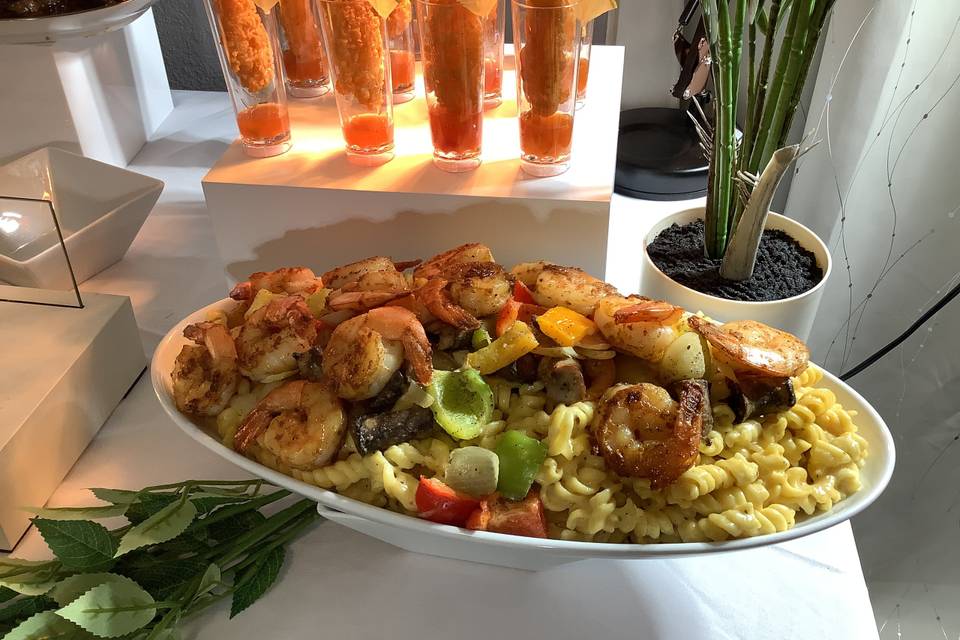 Shrimp Parm Pasta