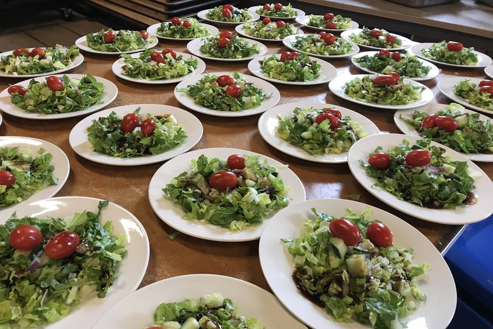Plates salad