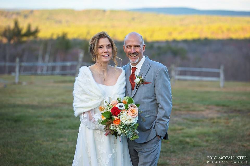 November Wedding Couple