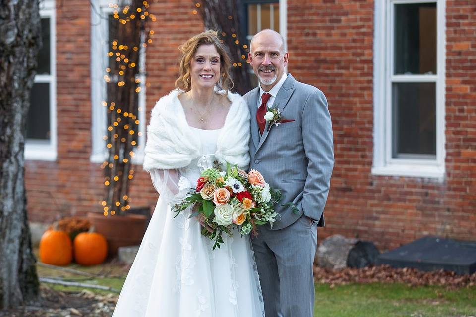 November Wedding Couple