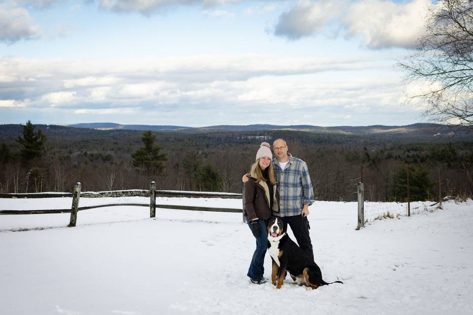 The Owners and Winter Backdrop