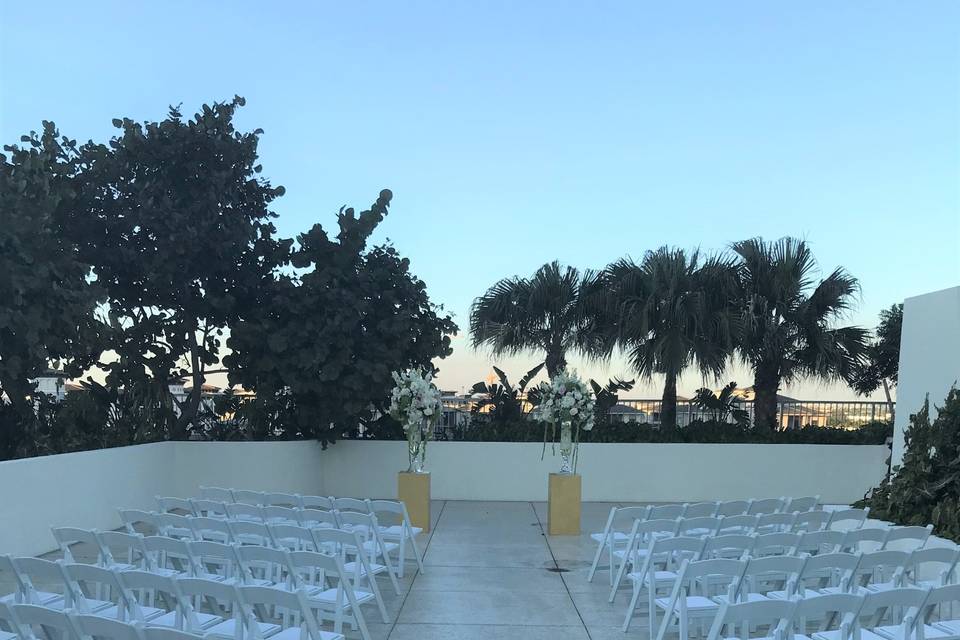 Poolside Terrace Ceremony